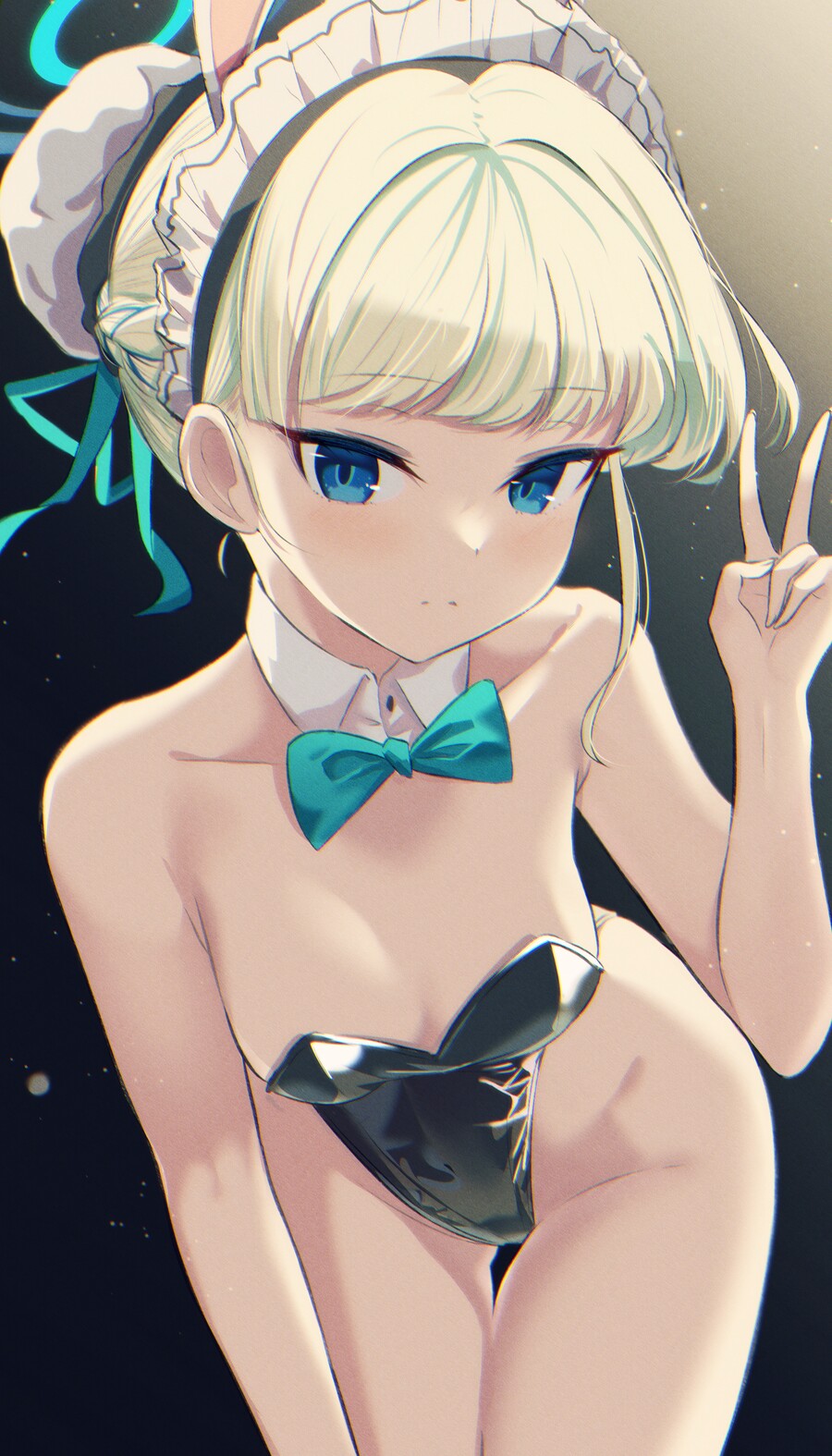 블루아카) 노출 하나 없이 야한 각오의 바니걸 토키_1.jpg