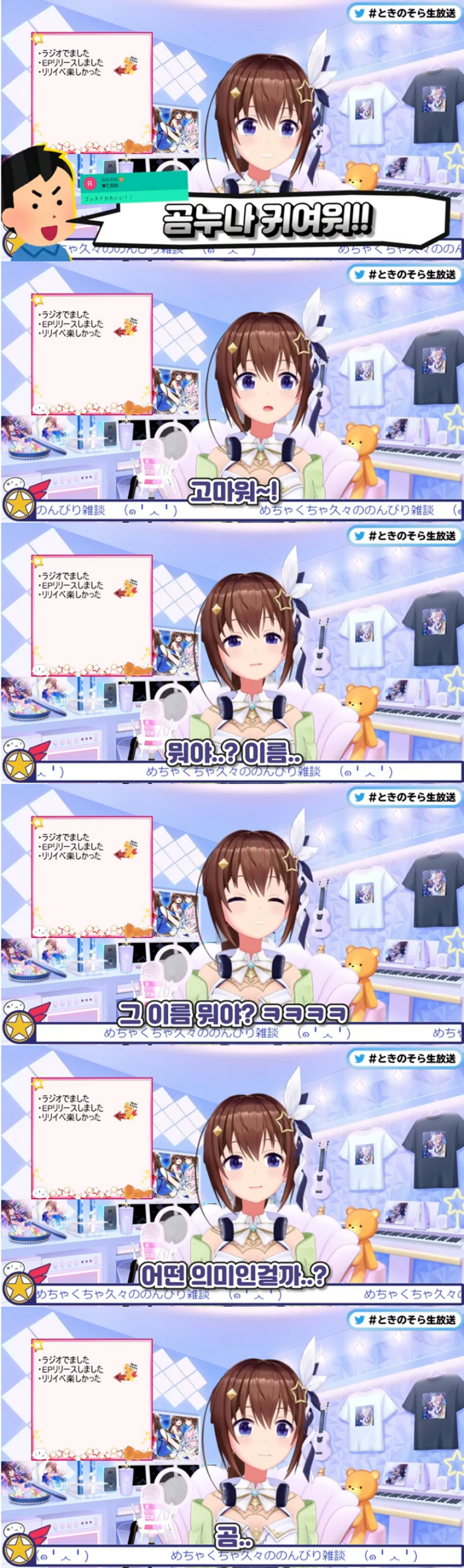 버튜버)한국에서 자신이 '곰누나'라고 불린다는걸 처음 알게된 소라_3.png