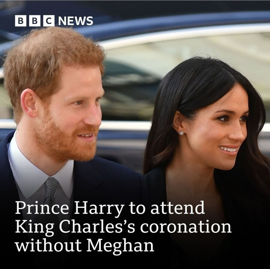 [BBC] 해리 왕자, 부인 메간 없이 홀로 찰스 왕의 즉위식에 참석할 것_1.jpg