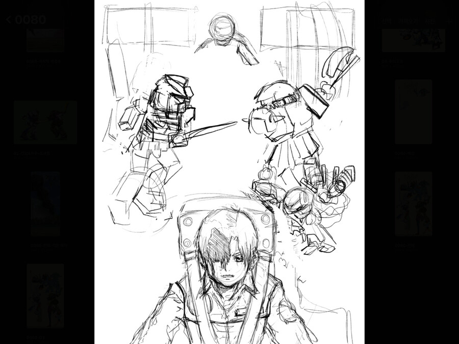 **'건담 0080 주머니속의 전쟁' 그림 과정**_4.png
