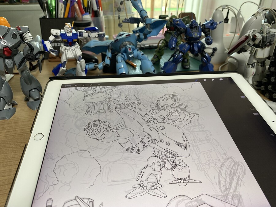 **'건담 0080 주머니속의 전쟁' 그림 과정**_6.jpg