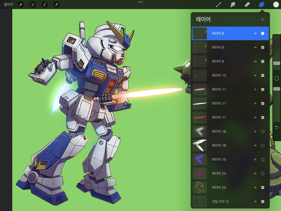 **'건담 0080 주머니속의 전쟁' 그림 과정**_27.png