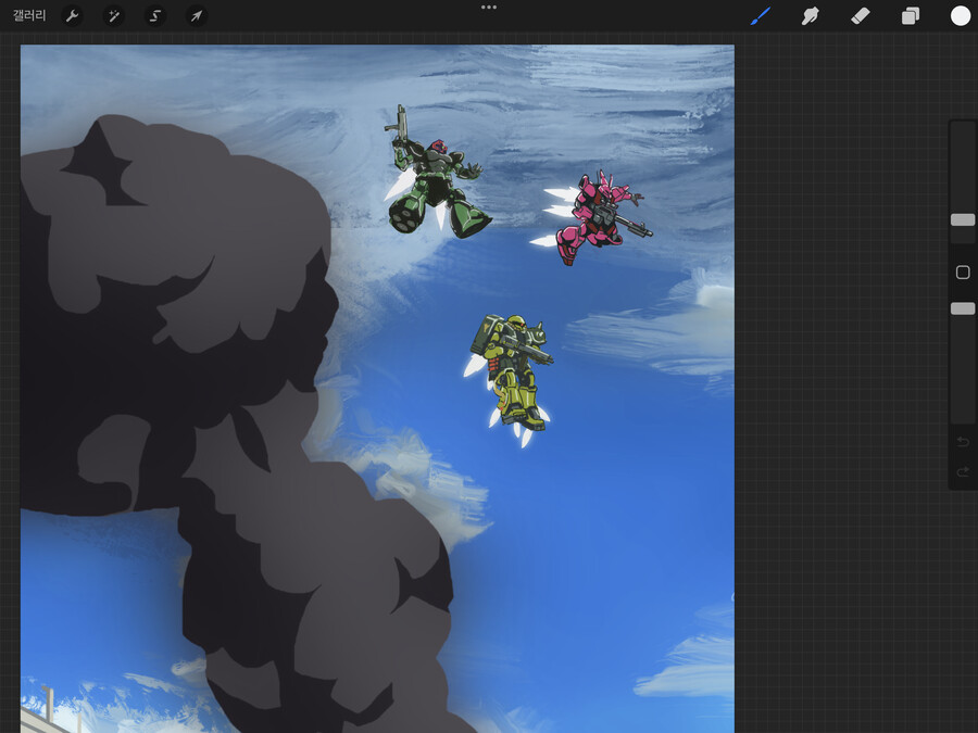 **'건담 0080 주머니속의 전쟁' 그림 과정**_35.png