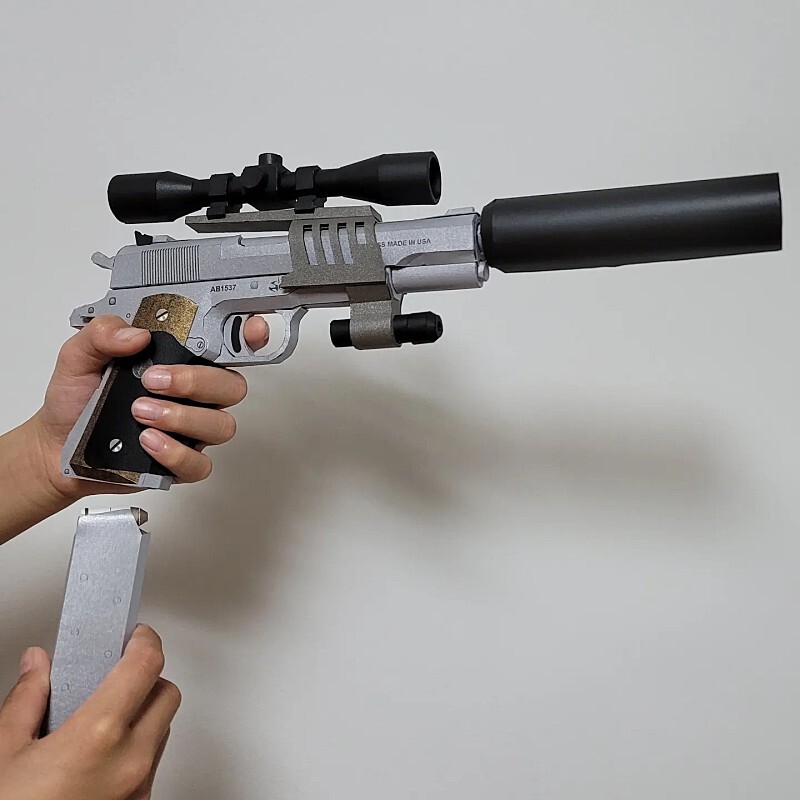 Gun papercraft 총 만들기 페이퍼크래프트 [종이모형]_1.jpg