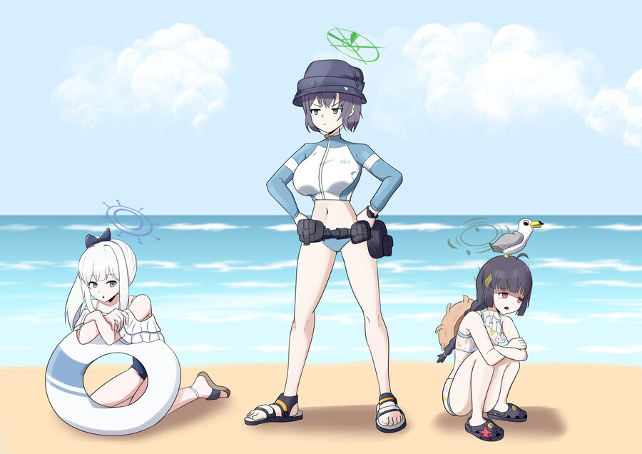 블루아카) 래빗소대 수영복 랜덤짤 5_13.png