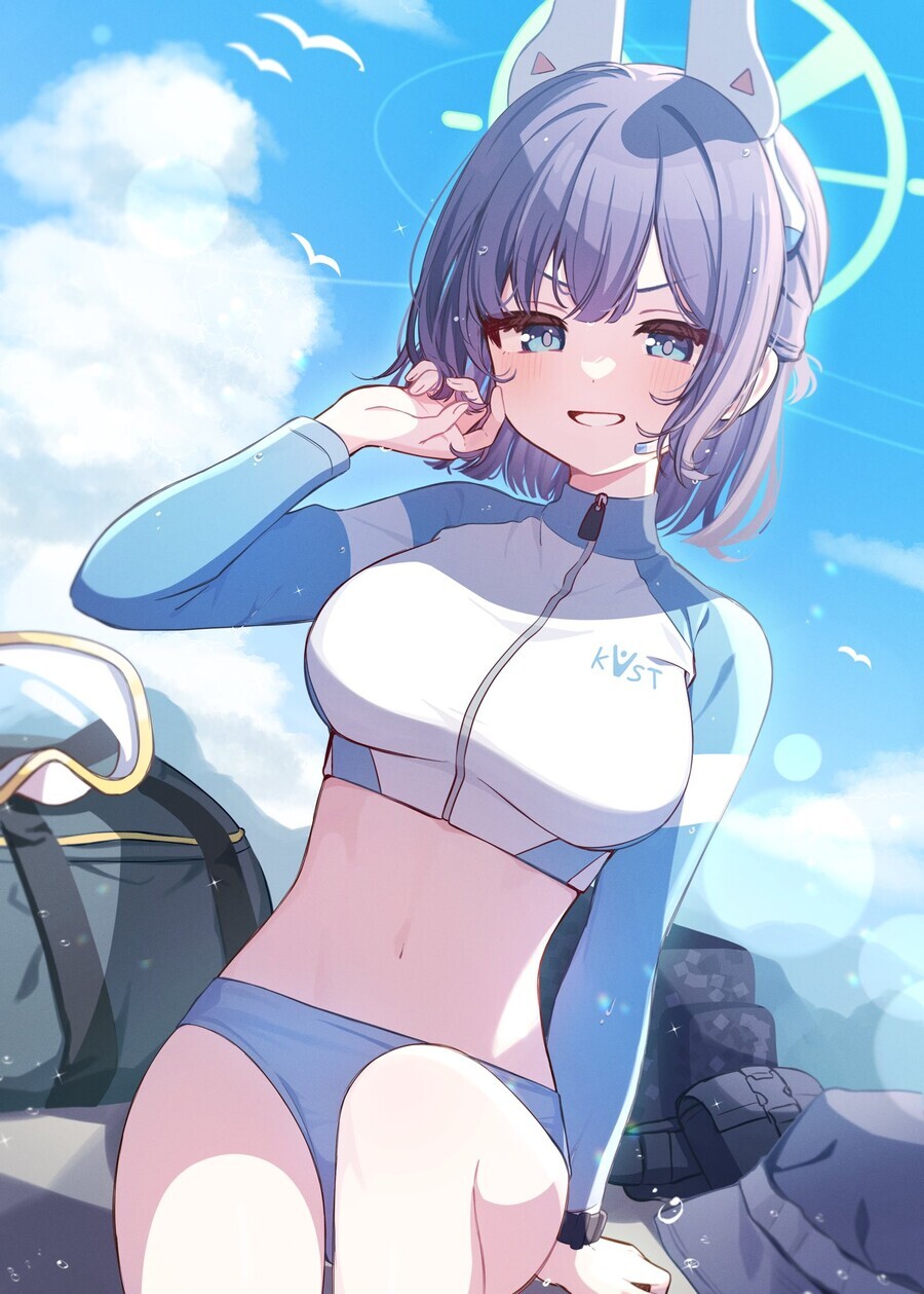 블루아카) 레빗소대 수영복 랜덤짤 12 (사키 특집)_5.jpg