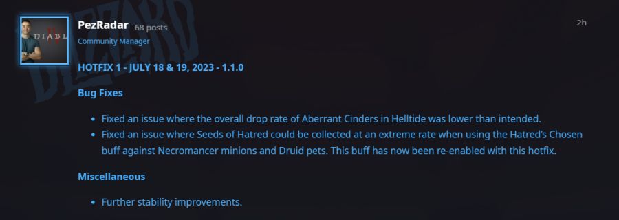 디아블로 4 지옥물결 '잉걸불 조각' 갯수 버그 핫픽스_2.png