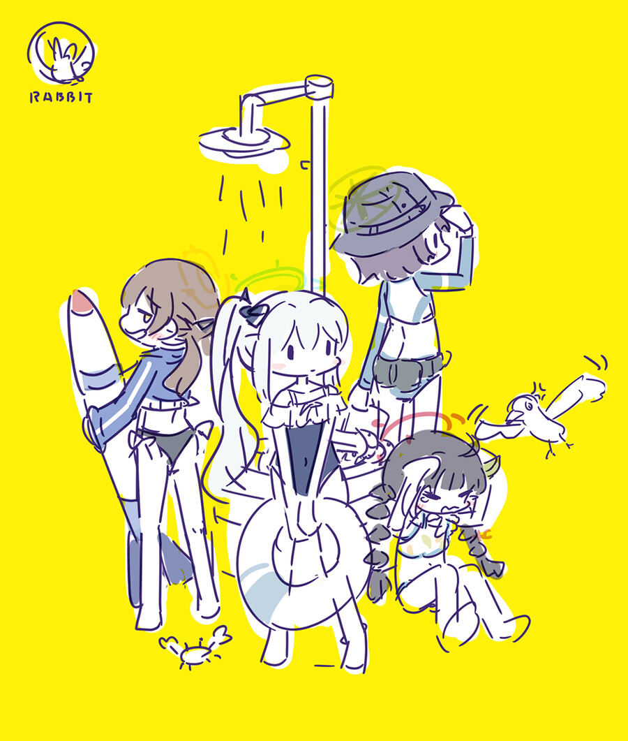 블루아카) 레빗소대 수영복 랜덤짤 16_12.jpg