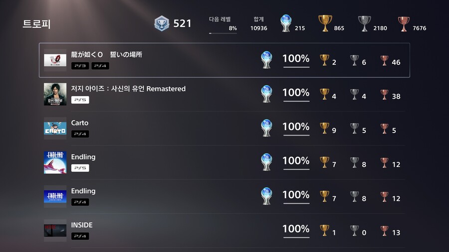 내려간다기에 한번 더 하게된 용과같이 제로 플래티넘;;_1.jpg