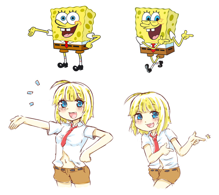 스펀지밥과 뚱이의 모에화_1.jpg