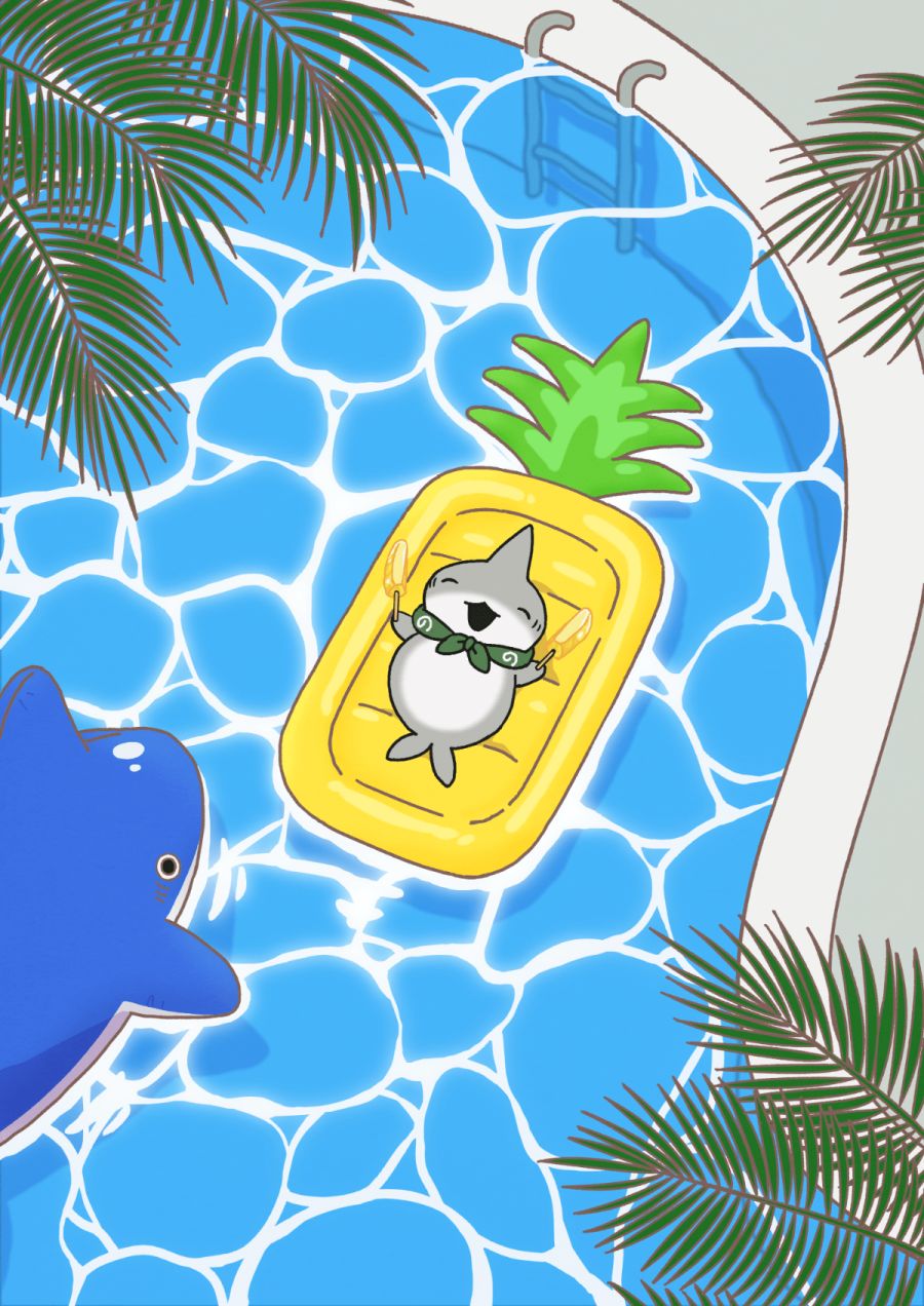 [외출하는 아기 상어] 파인애플의 날 / 기념 일러스트_1.png