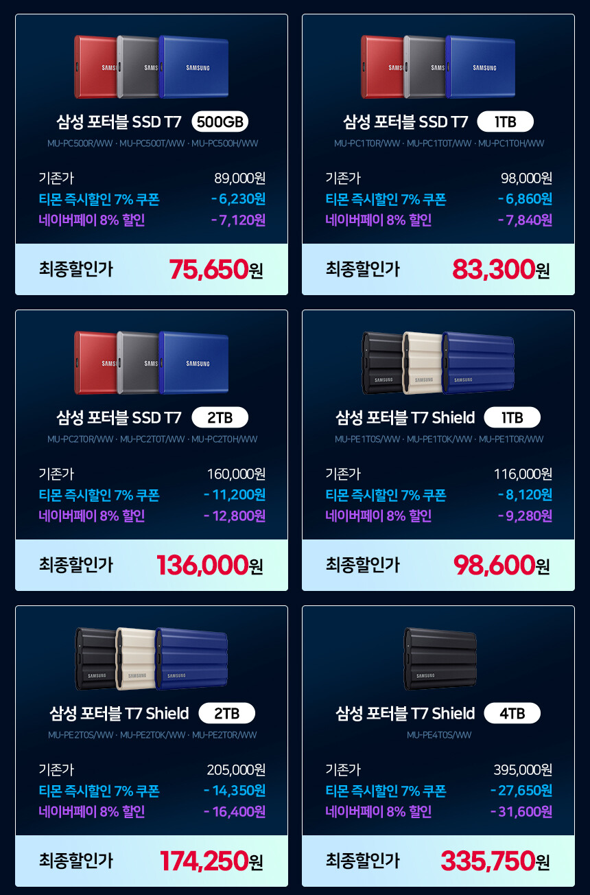 삼성전자 SSD 980 PRO 1TB (99,450/무료) 외 저장장치 행사_2.jpg