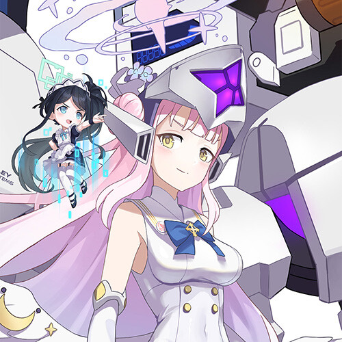 블루아카x수성의 마녀, 건담 타는 아리스와 미카 그림 한 번 봐줘요.jpg_1.jpg