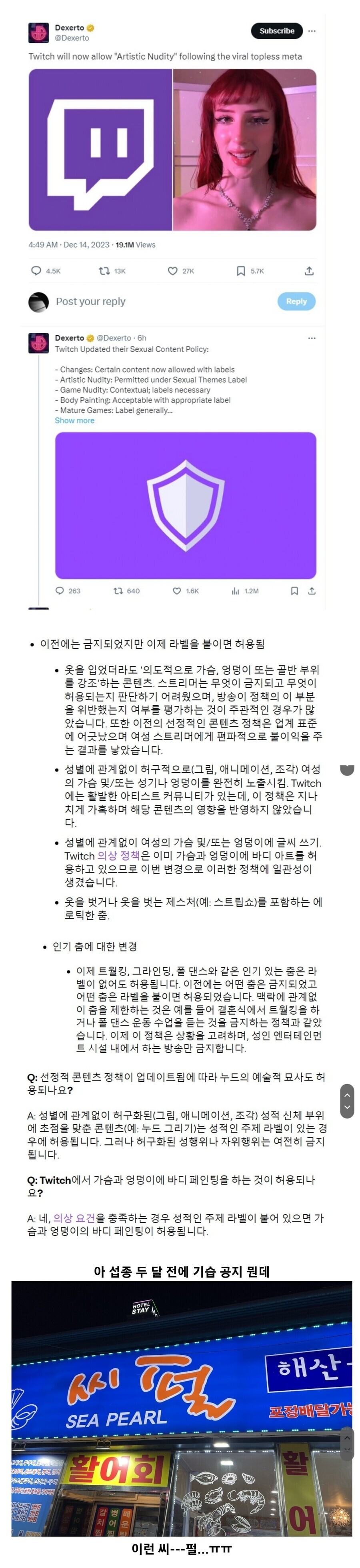R로제타 현재 트위치 업데이트 내용과 아프라카tv 상황그리고 네이버