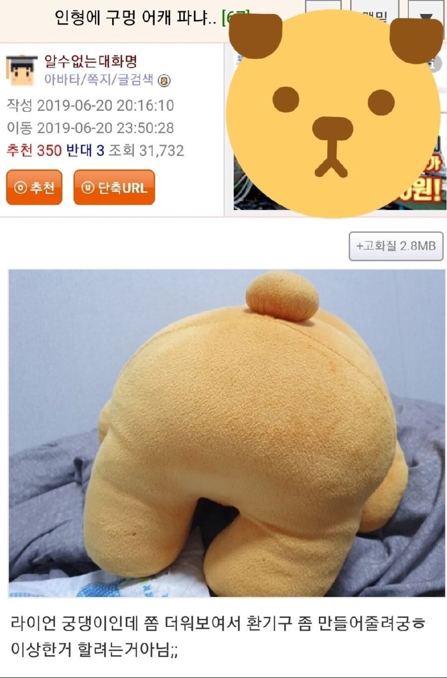 인형에 구멍 어케 파냐..._1.jpg