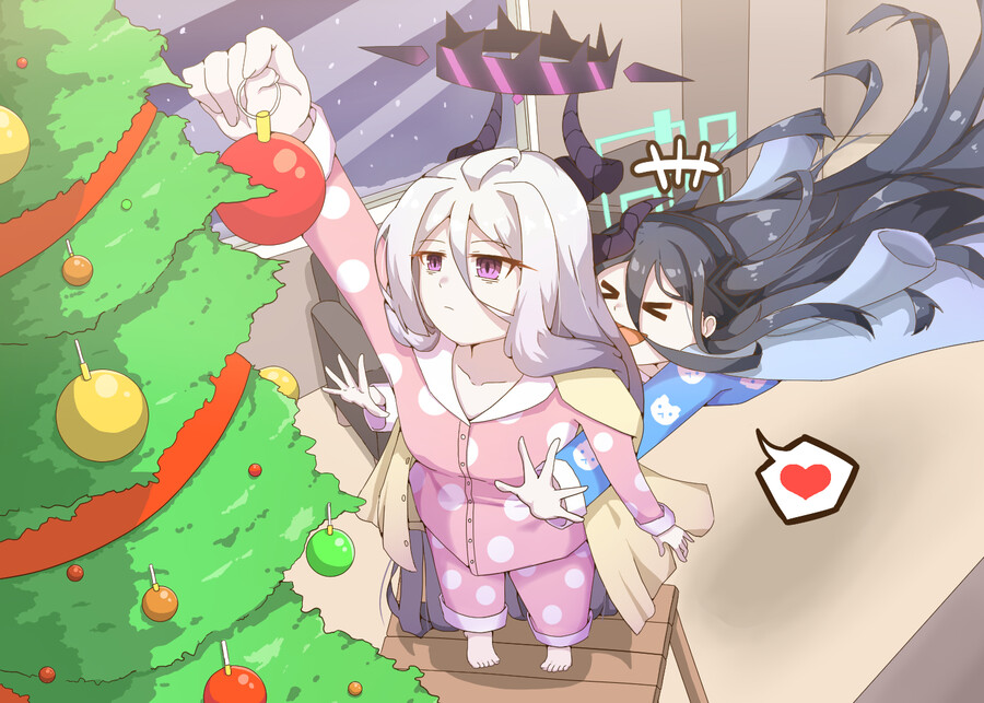 블루아카)친구가 그린 히나와 아리스의 크리스마스_2.jpg