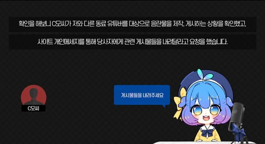 유튜버 오너캐 야짤 고소사건_1.webp