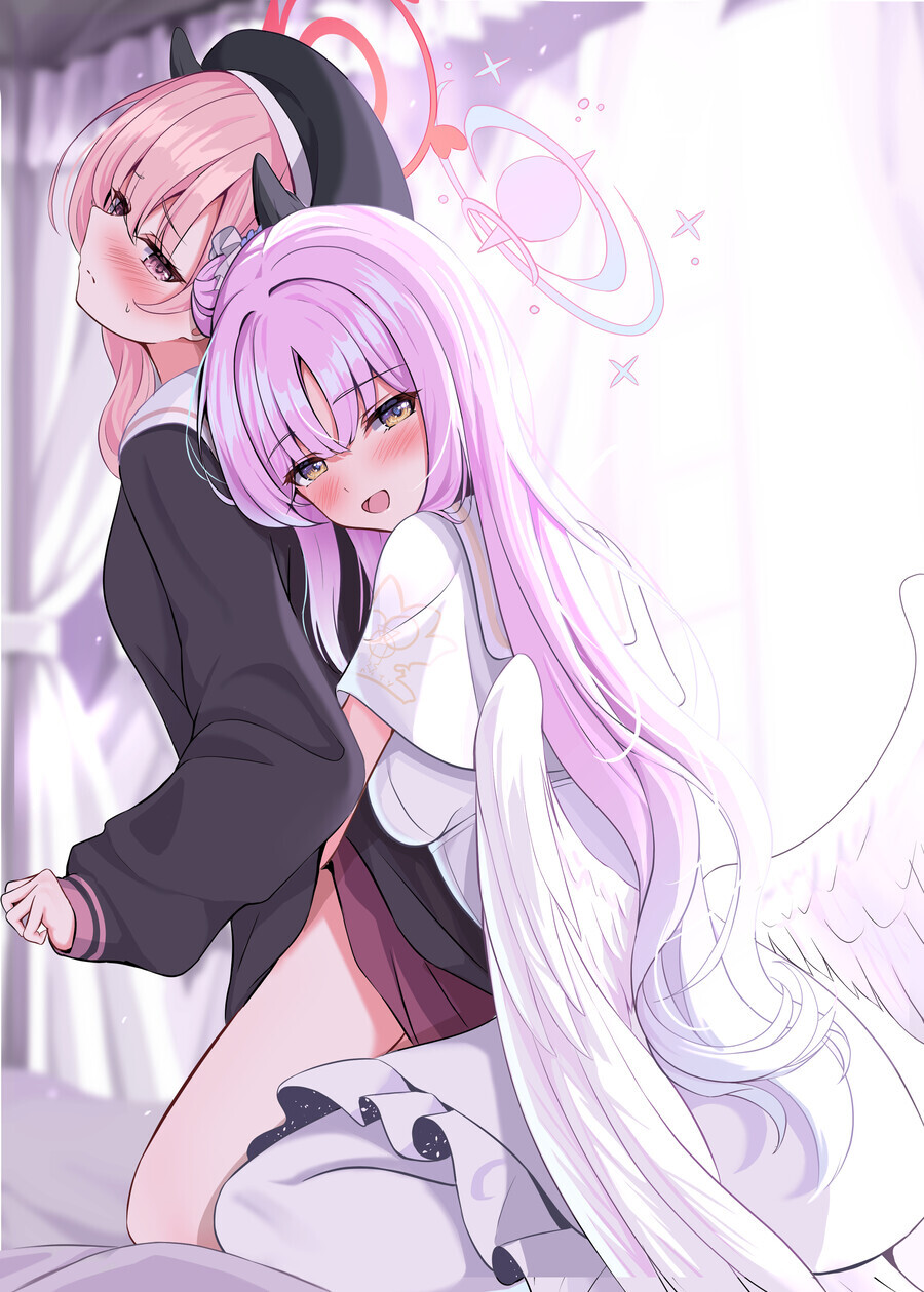 블루아카,19)미카와 코하루 백합_1.jpg