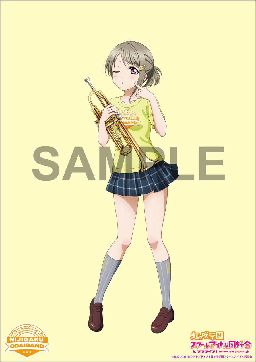 러브라이브! 니지가사키 ODAIBAND 나카스 카스미 일러스트 및 굿즈 공개_1.jpg