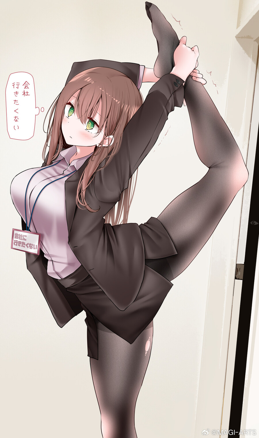 [MAGIARTS] 의외로 몸이 유연한 회사 가기 싫은 OL쨩 (가격정보 추가)_1.jpg