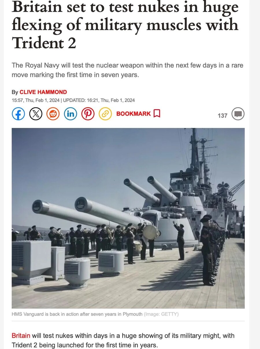 핵무기) 영국 며칠내로 핵무기 탑재 가능한 대륙간탄도미사일 테스트 예정_3.jpg