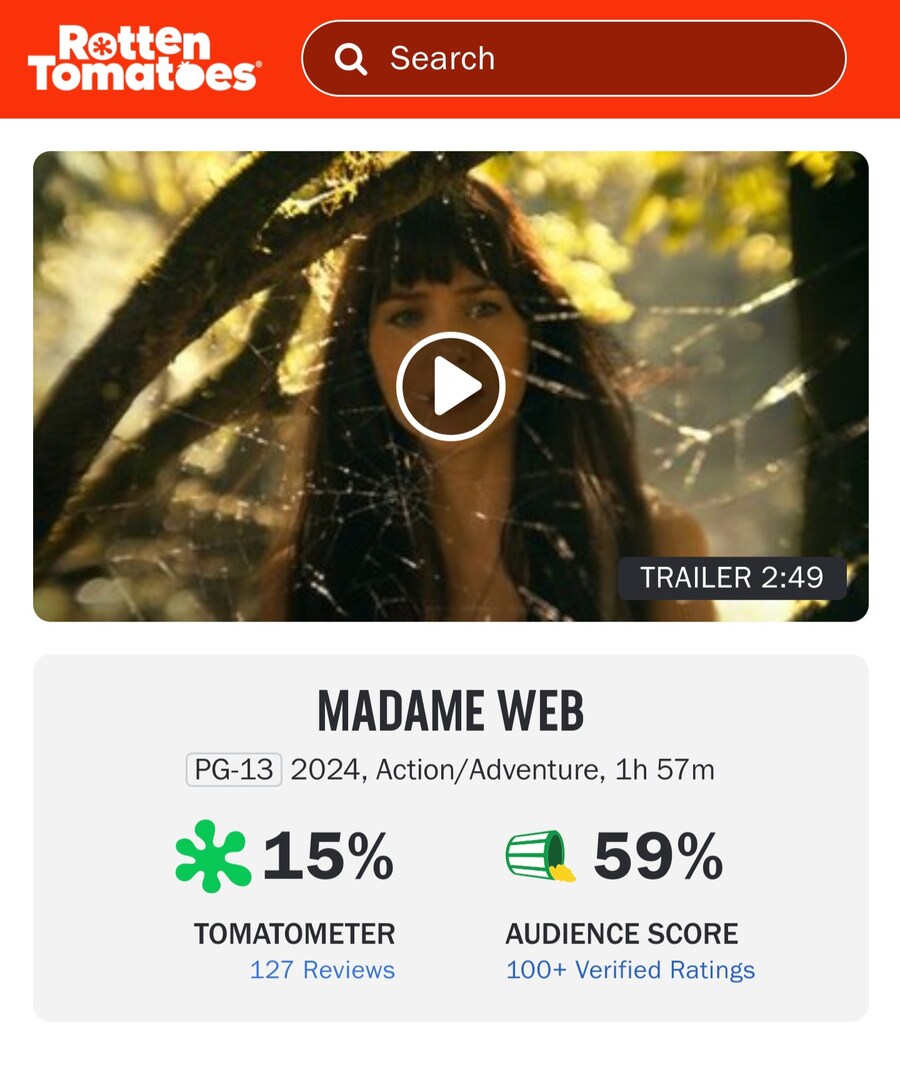 소니 짝퉁 MCU의 야심작 [마담 웹] 평가 근황_2.jpg