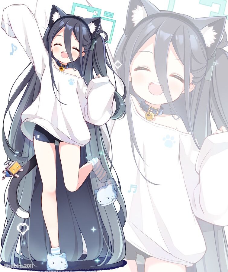 블루아카) 네코미미 히나 아리스 호시노.jpg_2.jpg