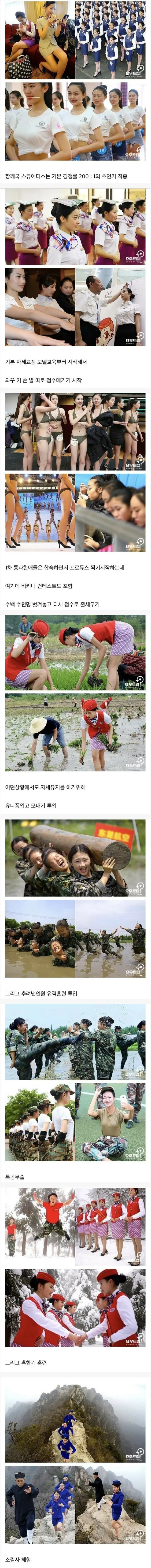 중귝에서 스튜어디스가 되려면 넘어야하는 산_1.webp