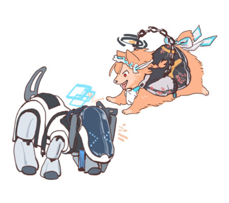 블루아카) 강아지 아리스, 네루.jpg_1.jpg