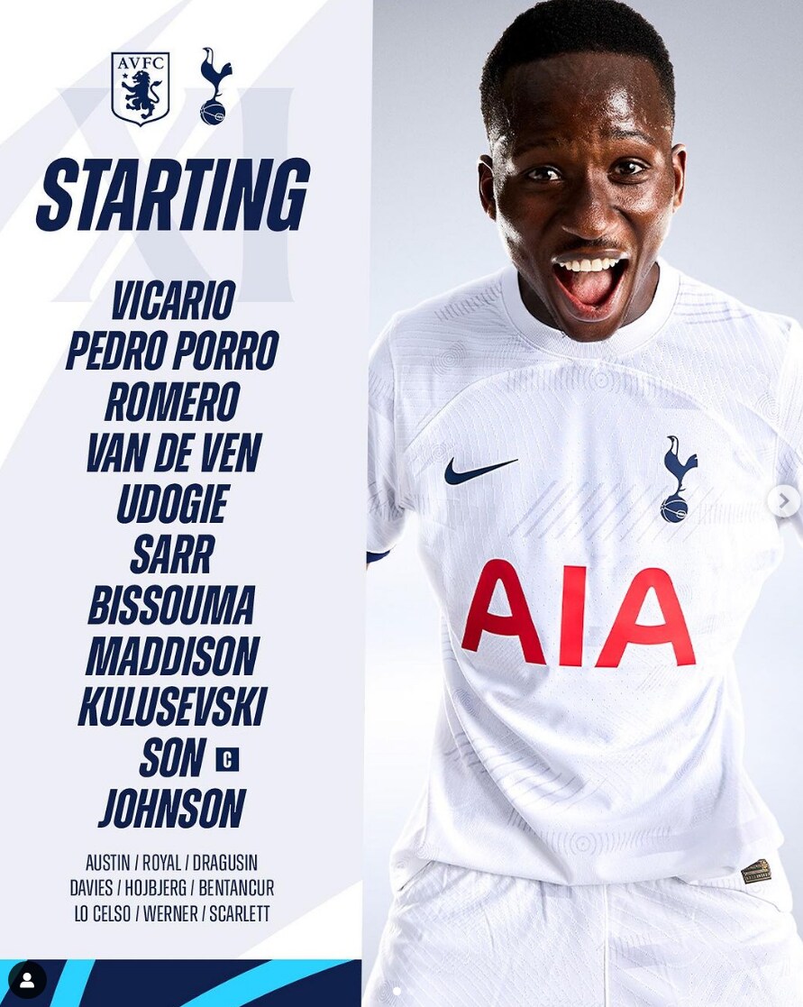 [EPL28라운드] 애스턴 빌라 VS 토트넘 '손흥민' 선발_1.png