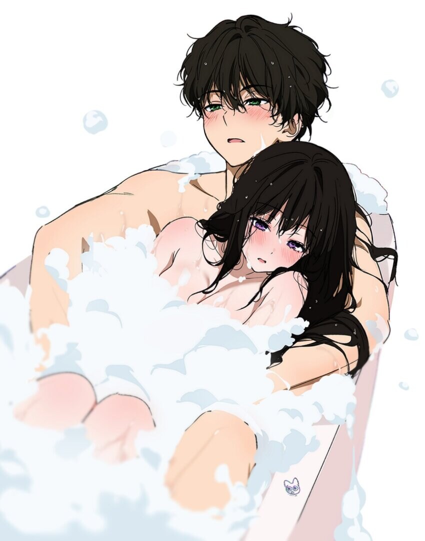 [빙과] 욕조에서 순수하게 놀고있는 에루와 호타로_2.jpg
