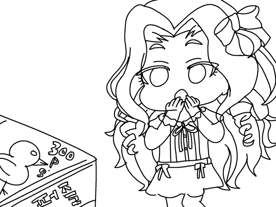 @) 생일 선물 받는 와카바 눈나 그렸습니다_3.png