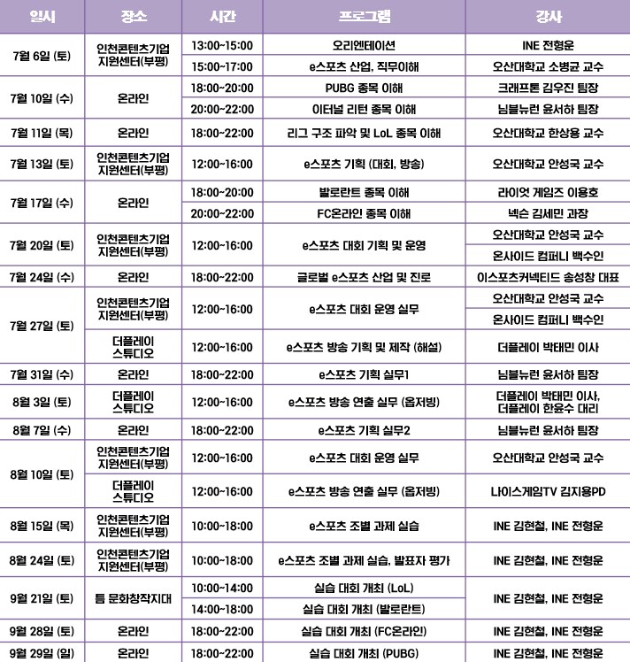 💥D-3 [인천 e스포츠 아카데미] 대회운영 교육 교육생 모집 中_2.png