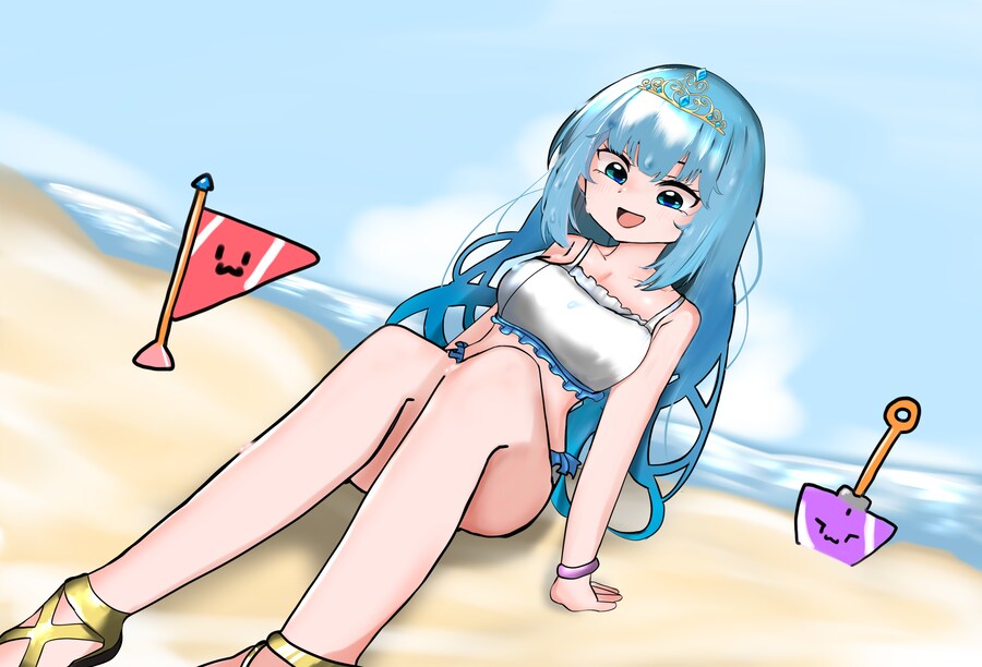 버튜버) 미치르 메르헨 수영복 그림_1.png