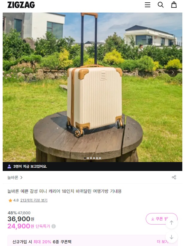 지그재그) 기내용 캐리어 기획전_1.png