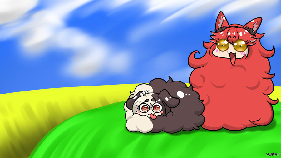라오진) 귀여운 복실복실 컴페니언 바탕화면을 봐주셨으면 정말로 좋겠어요구르트_1.jpg