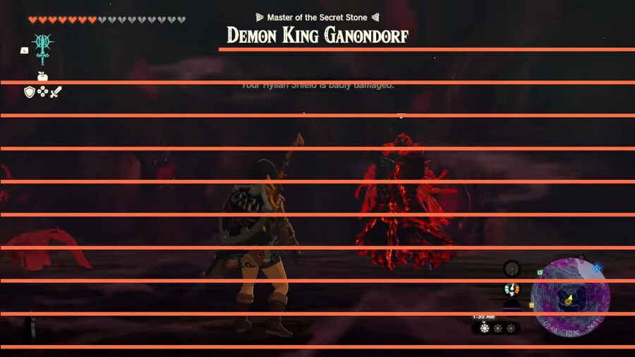 젤다왕눈)스포) 유저들 지렸던 가논돌프 2페이즈 HP바 연출_6.png