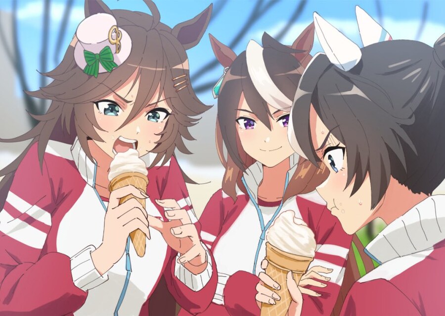 [말딸] 아이스크림 먹는 시비와 에이스_1.jpg