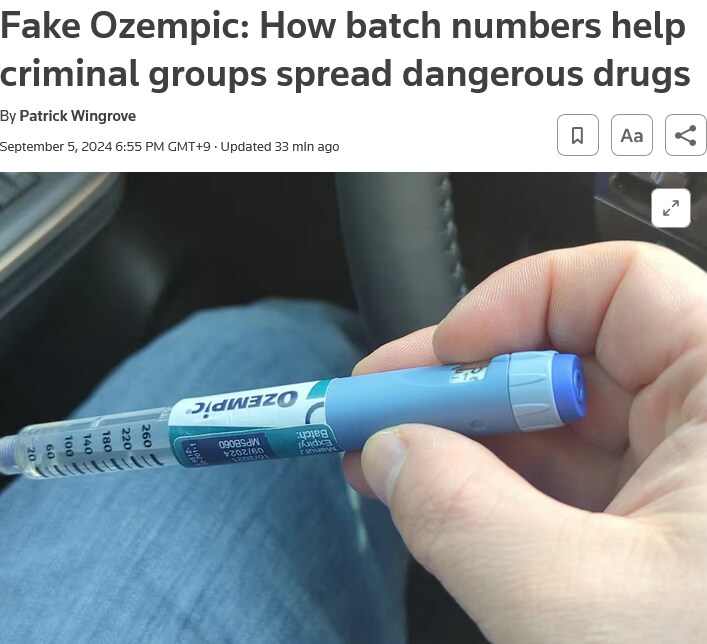 오젬픽 최신 근황 "뒷골목에서 만든 사짜 약물"_1.png