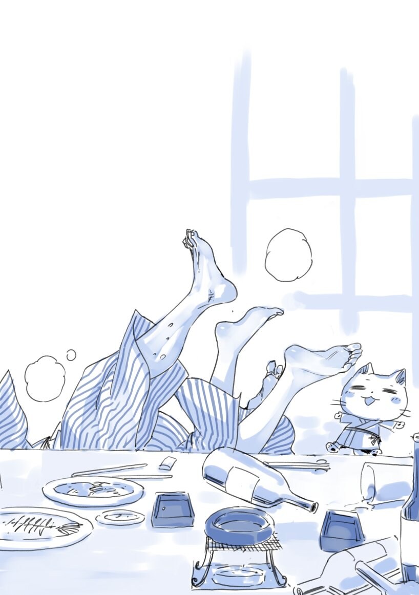 페어리테일)작가본인이 그린 나츠루시 술자리(대사없)_4.jpg