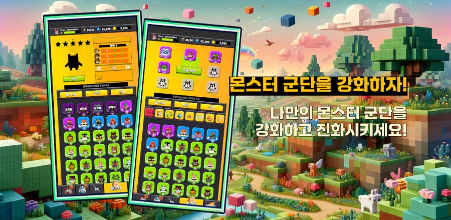 [안드/iOS] 큐브 어드벤처: 몬스터 테이머 출시! - 캐주얼 디펜스_4.png
