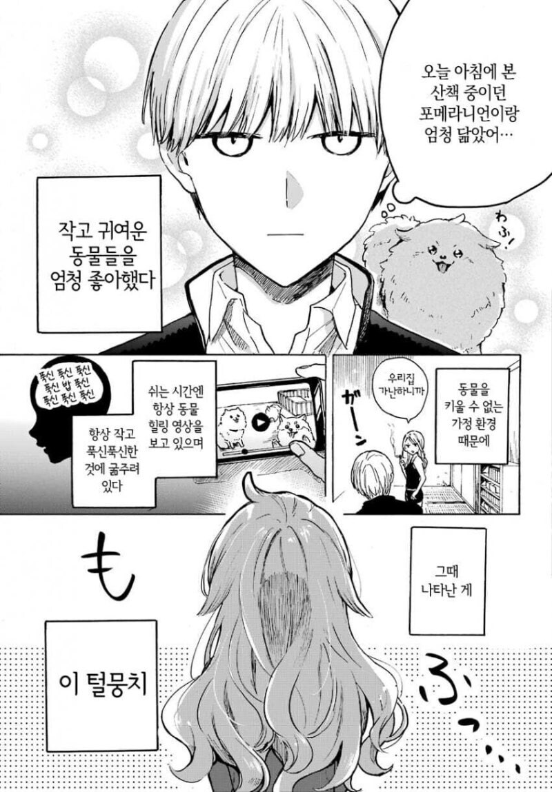 서로 엇갈린걸 눈치채지 못하는 두 남녀.manhwa_4.jpg