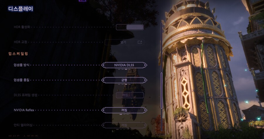 베일가드 디스플레이설정 이러신분 없나요?_1.png