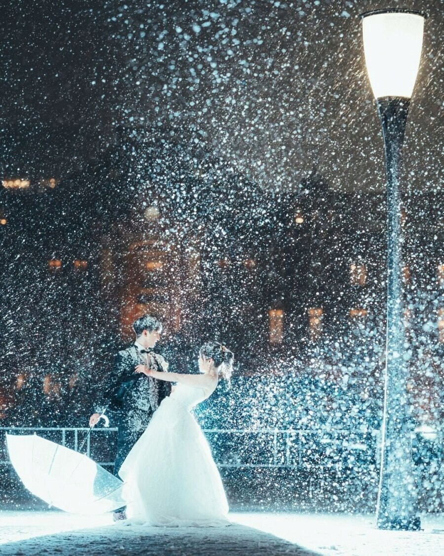 폭설에 웨딩사진 찍은 일본 부부 ㄷㄷ.jpg_3.png