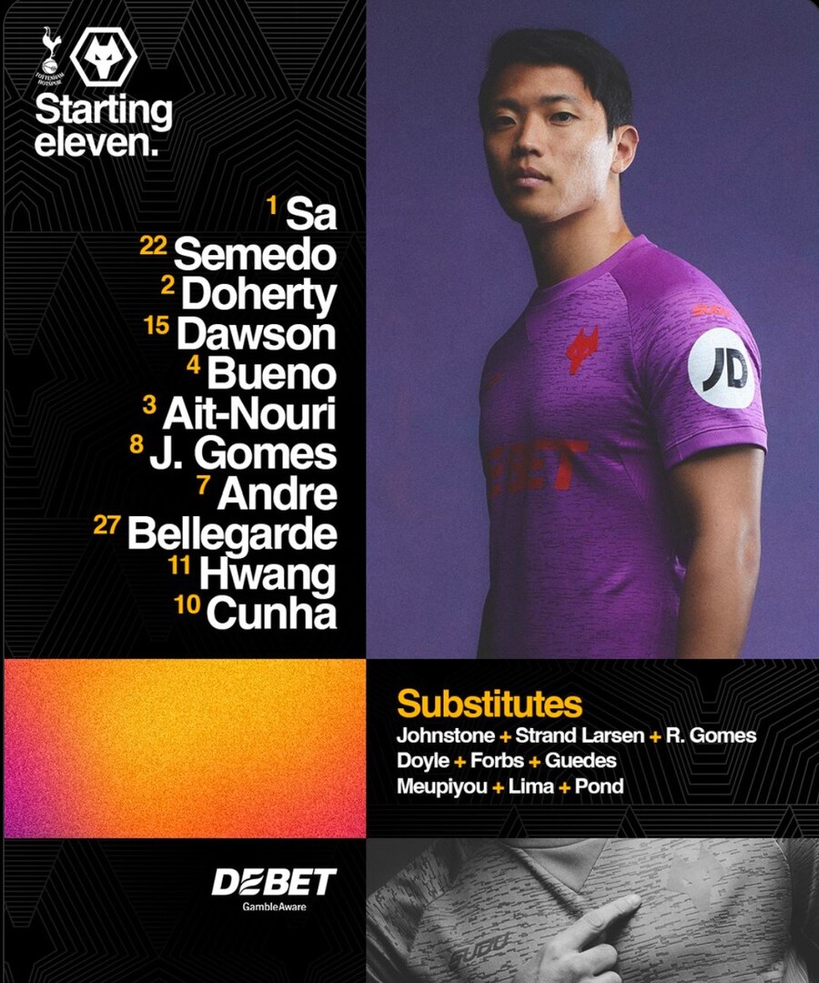 [EPL] 토트넘 VS 울버햄튼 손흥민,황희찬 선발 코리안더비_2.jpg