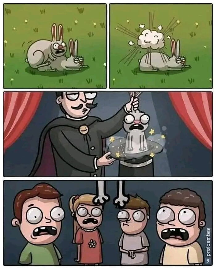 모자에서 토끼가 나오는 마술.cartoon_1.jpg