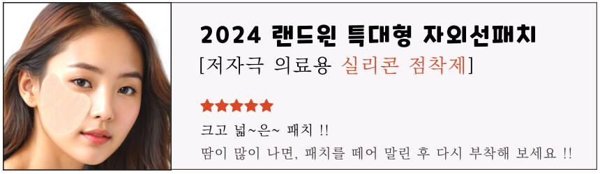 [네이버] 재사용 가능 랜드윈 특대형 실리콘 자외선차단 썬패치 11,900원_1.png