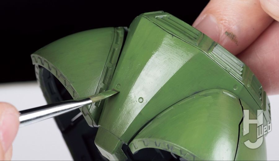 [하비 재팬] MG 겔구그 양산기 2.0 소재 래커 도료 붓칠 강의_39.jpg