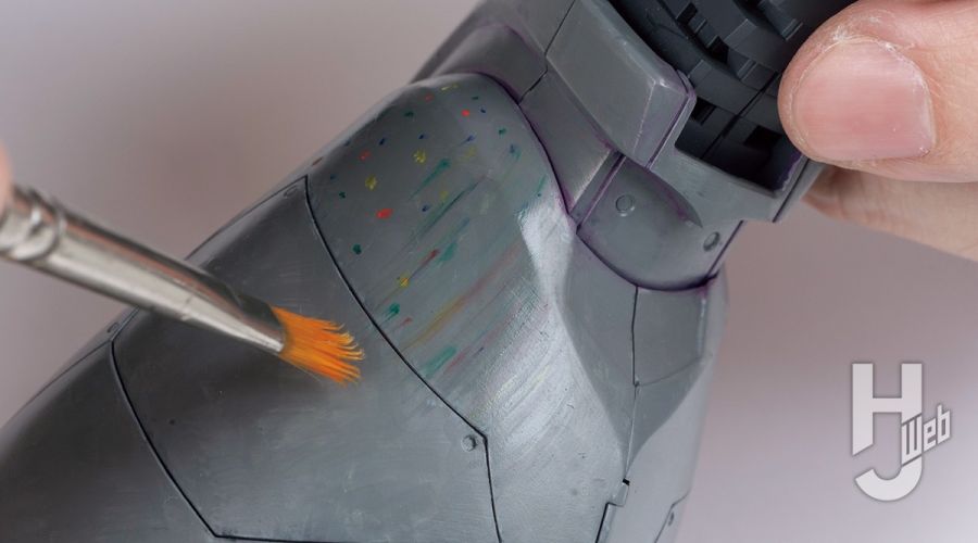 [하비 재팬] MG 겔구그 양산기 2.0 소재 래커 도료 붓칠 강의_52.jpg