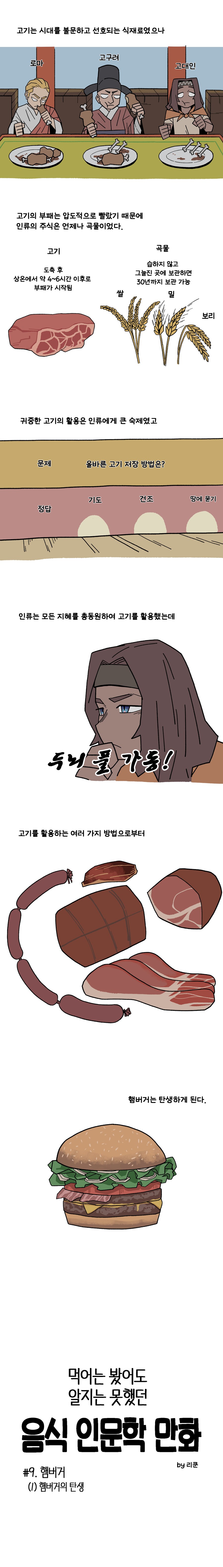 먹어는 봤어도 알지는 못했던 음식 인문학 만화 #9. 햄버거(1)_1.png
